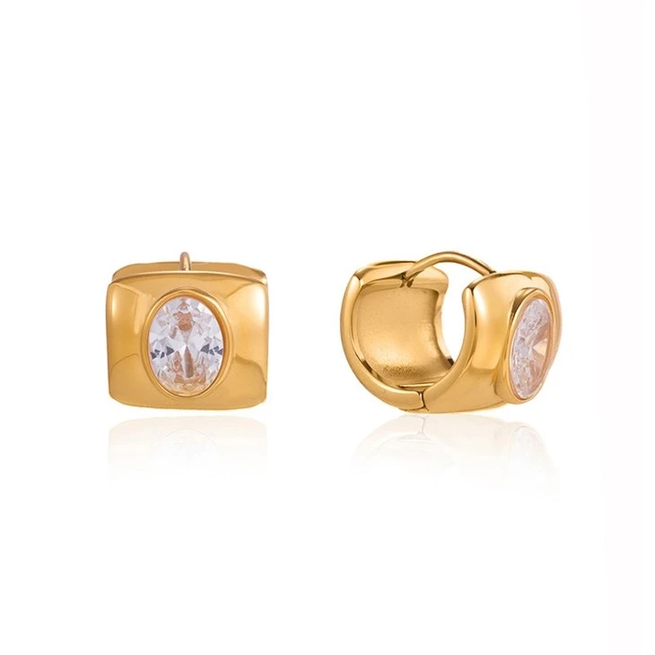 Classic Chunky Square Hoops factory