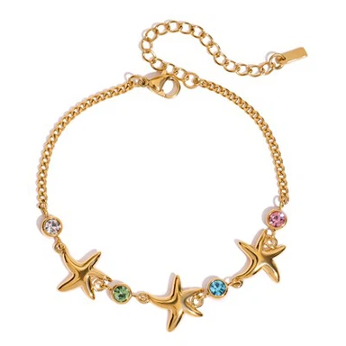 Polsera d’estrelles de zircon de bisel