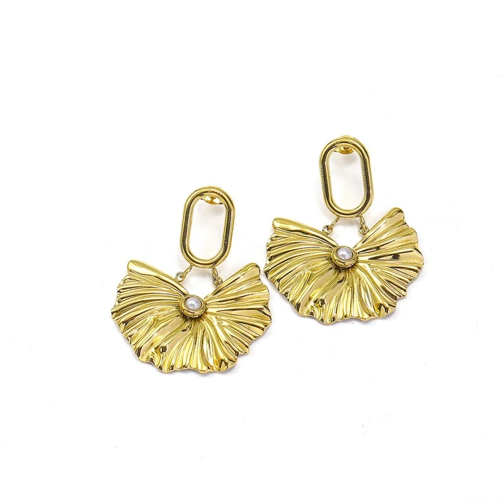 Arracades de flor vintage de textura