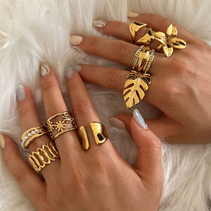 Vintage Geometric Rings price